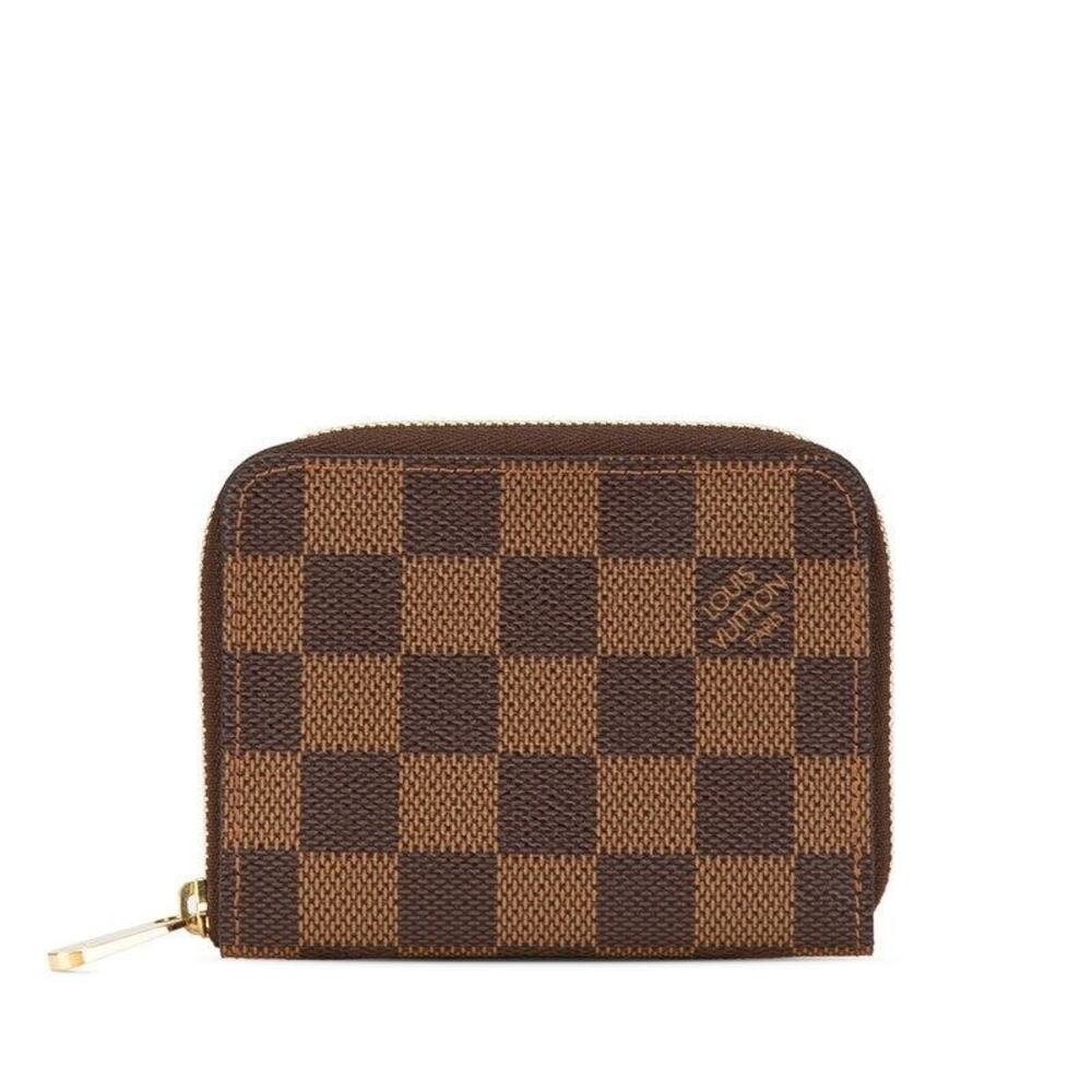 Louis Vuitton Damier Ebene Zippy Coin Purse Brown